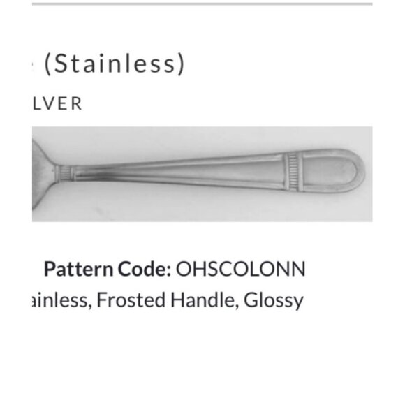 4 Oneida Colonnade teaspoons stainless steel frosted handle glossy flatware - Picture 2 of 3